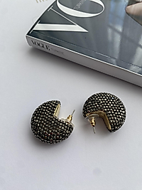 Vıp gümüş Taşlı küpe parlayan