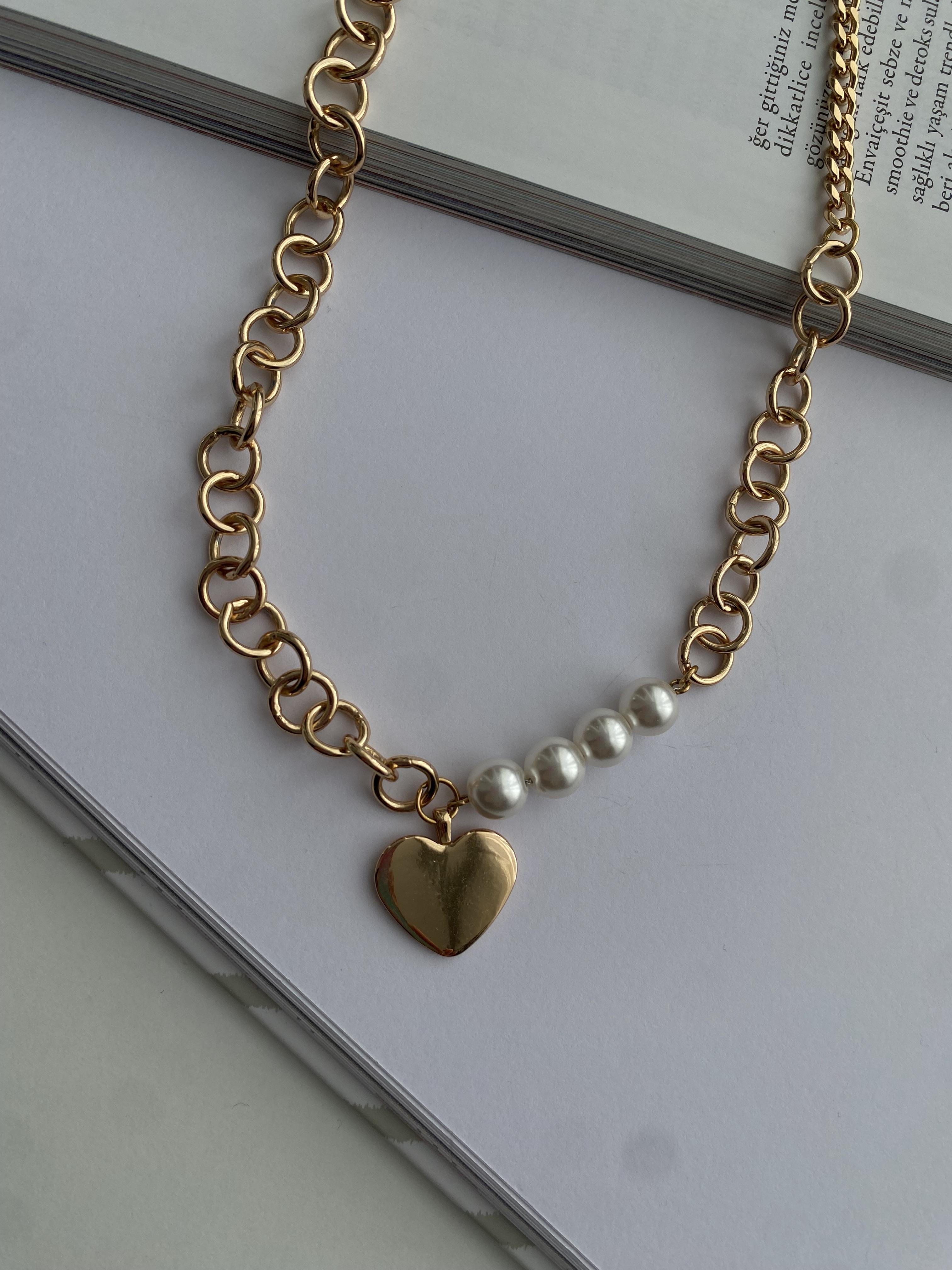 İnci detayli vıp kolye